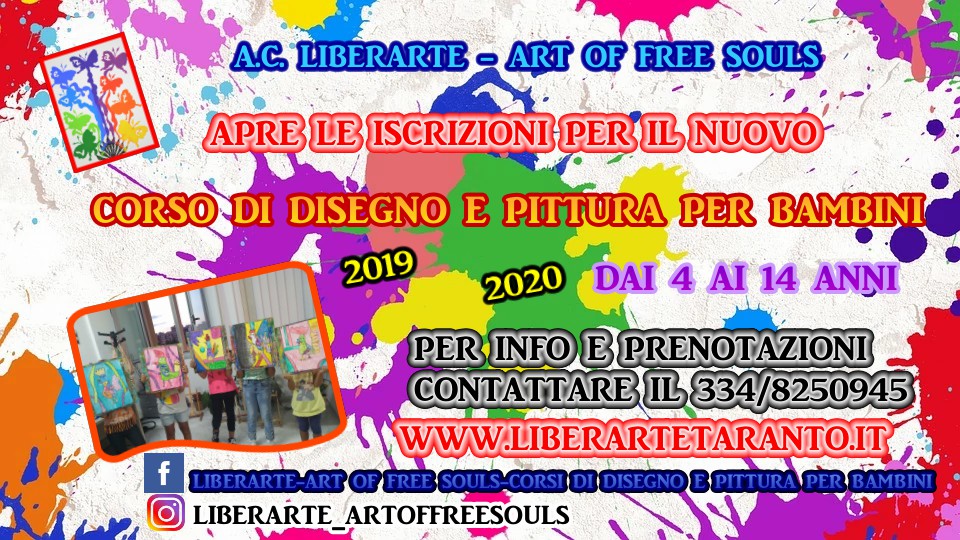 IV CORSO DI DISEGNO E PITTURA – LET THE ART AND CREATIVITY START !!!!